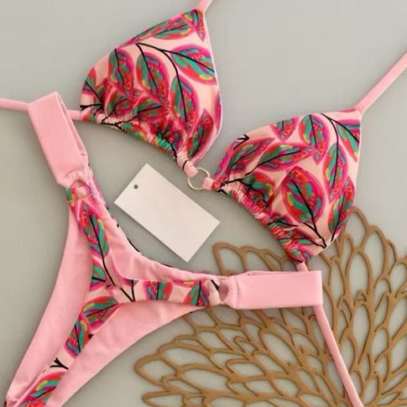 

Micro Bikini Push Up Women Sexy Halter Triangle Thong Split Brazilian Bikini Set 2026 New Summer Beachwear Swimsuit 2 Piece Sets S лист