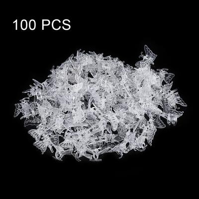 100Pcs Garden Tools Stem Clips Grow Upright Orchid Plastic Mini Stalks Flower