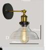 Vintage Glass Wall Lamp for Bar, Coffee Shop, Library, Restaurant, or Bedroom