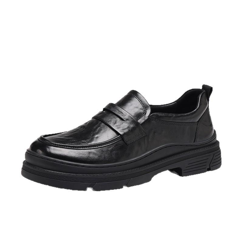 Red Dragonfly Men's Genuine Leather Slip-On Loafers
