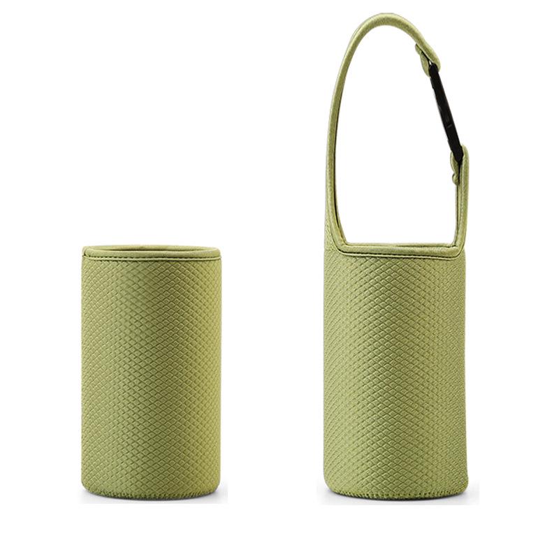 Insulated Glass Water Cup Sleeve - 7cm Diameter, Thick Diving Material, Universal Fit