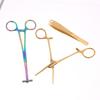 Colorful Body Piercing Pliers Surgical Steel Fix Forceps Tweezers For Septum Cartilage Tongue Body Piercing Clamp Tool