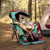 1pc Mr Bean1 Theme Blanket - Digital Print, Polyester, Cozy for All Seasons, Perfect for Outdoor, Camping, and Travel