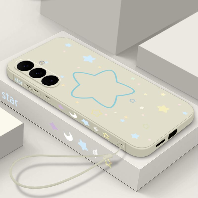 Stars Pattern Magnetic Phone Case For Samsung Galaxy S26 S25 S24 Ultra S23 S24 S25 FE S22 Plus For Magsafe Soft TPu Back Cover