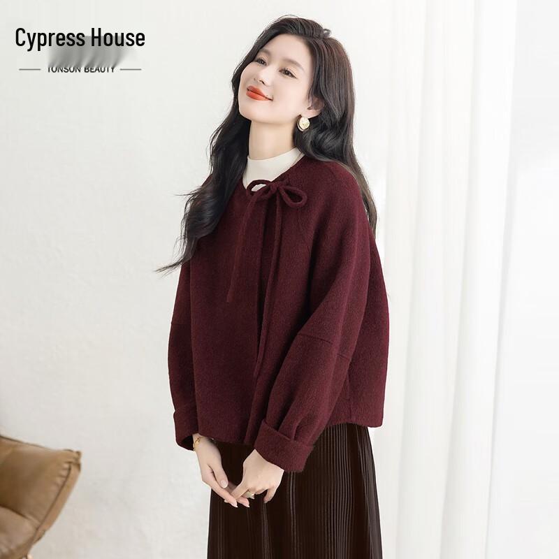 

Silkbay Women s Merino Wool Double-Faced Round Neck Coat XL