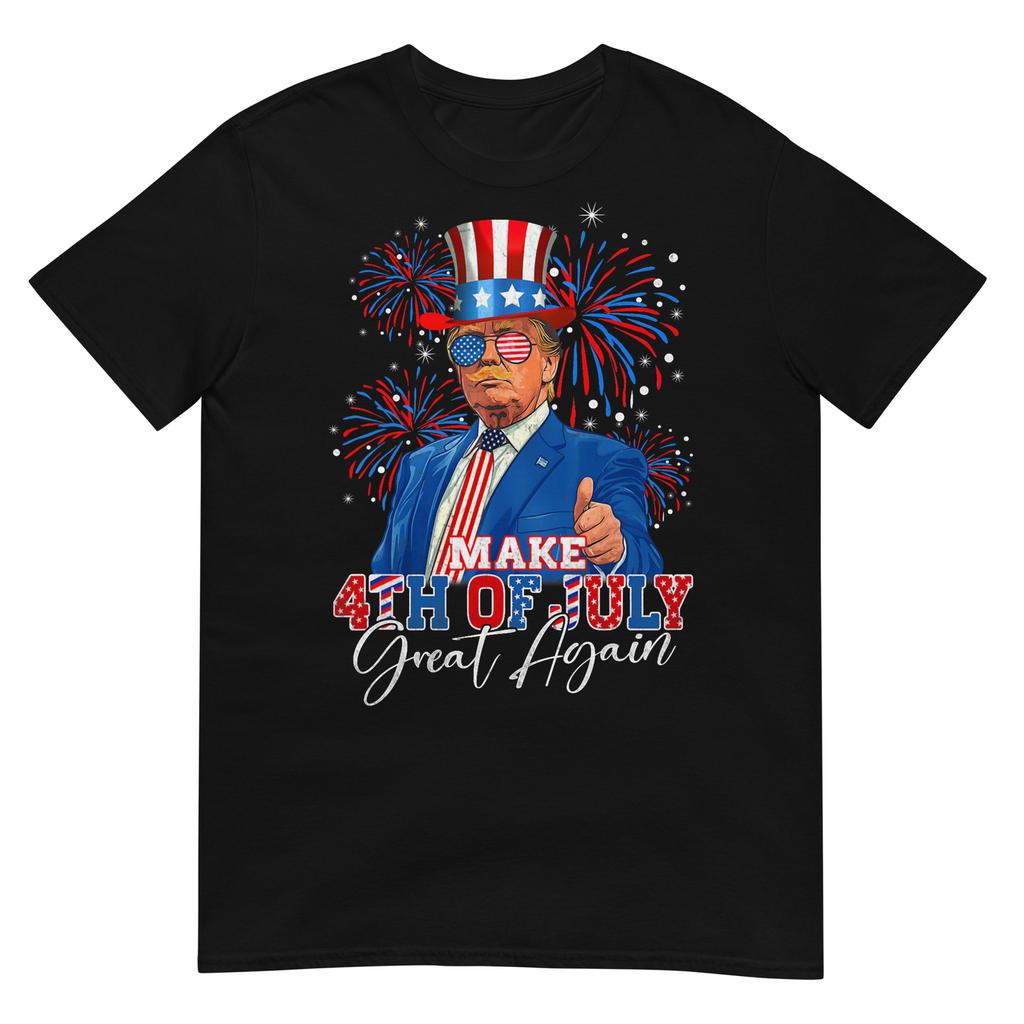 Make 4th Of July Great Again Patriotic Firework Donald Trump TShirt