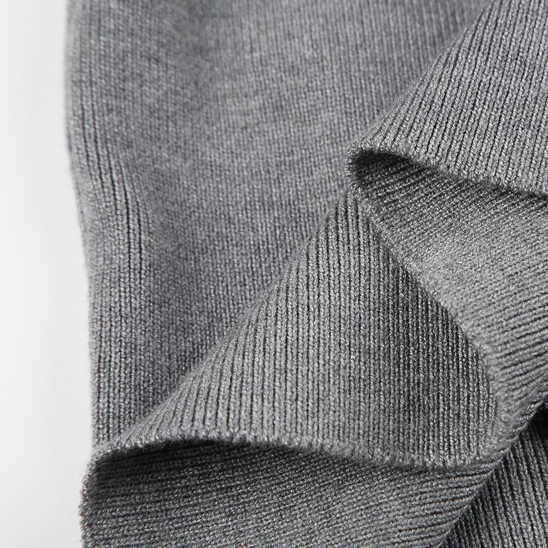 Women's New Autumn Pure Desire Atmosphere Feeling One-line Collar Strapless Zip Hem Pink Solid Colour Long-sleeved Versatile Jumper