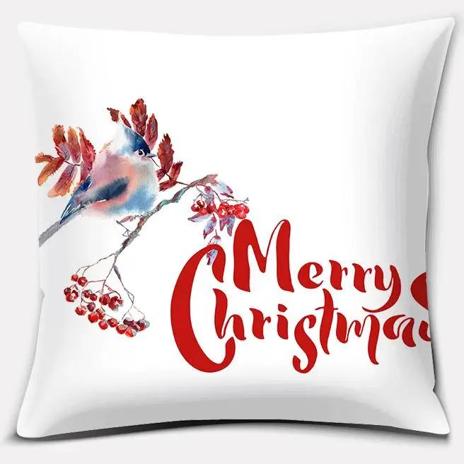 Christmas Decoration Series Pillow Gift Home Office Bedroom Sofa Car Cushion Cover