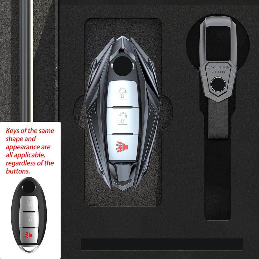 Zinc Alloy Car Key Cover Case For Nissan Juke Leaf Micra K12 Note Patrol Qashqai J11 J10 Tiida Versa X-Trail Xtrail X Trail T32