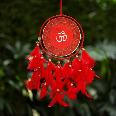Traumfänger Handgefertigt Lebensbaum Leinwand Dreamcatcher für Schlafzimmer Büro Balkon Außen Garten Auto Hängend, 49cm, Dreamkacher3