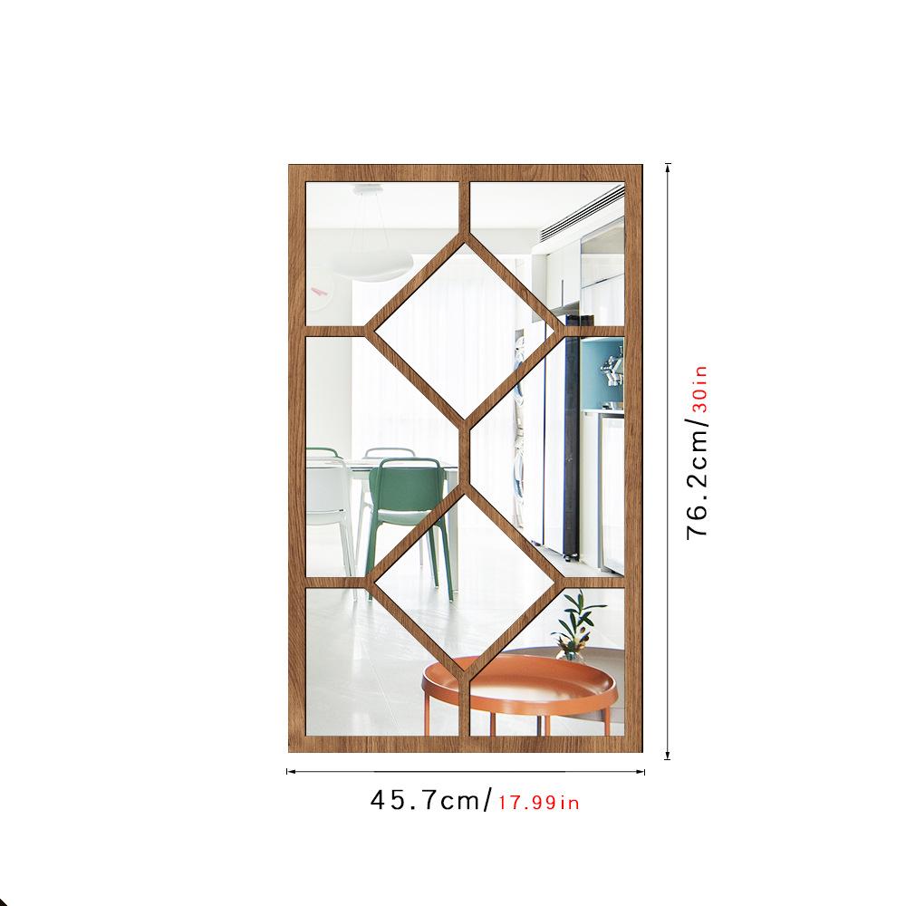 3D Vindusbue Akryl Speilklistremerke - Selvklebende Treveggdekor