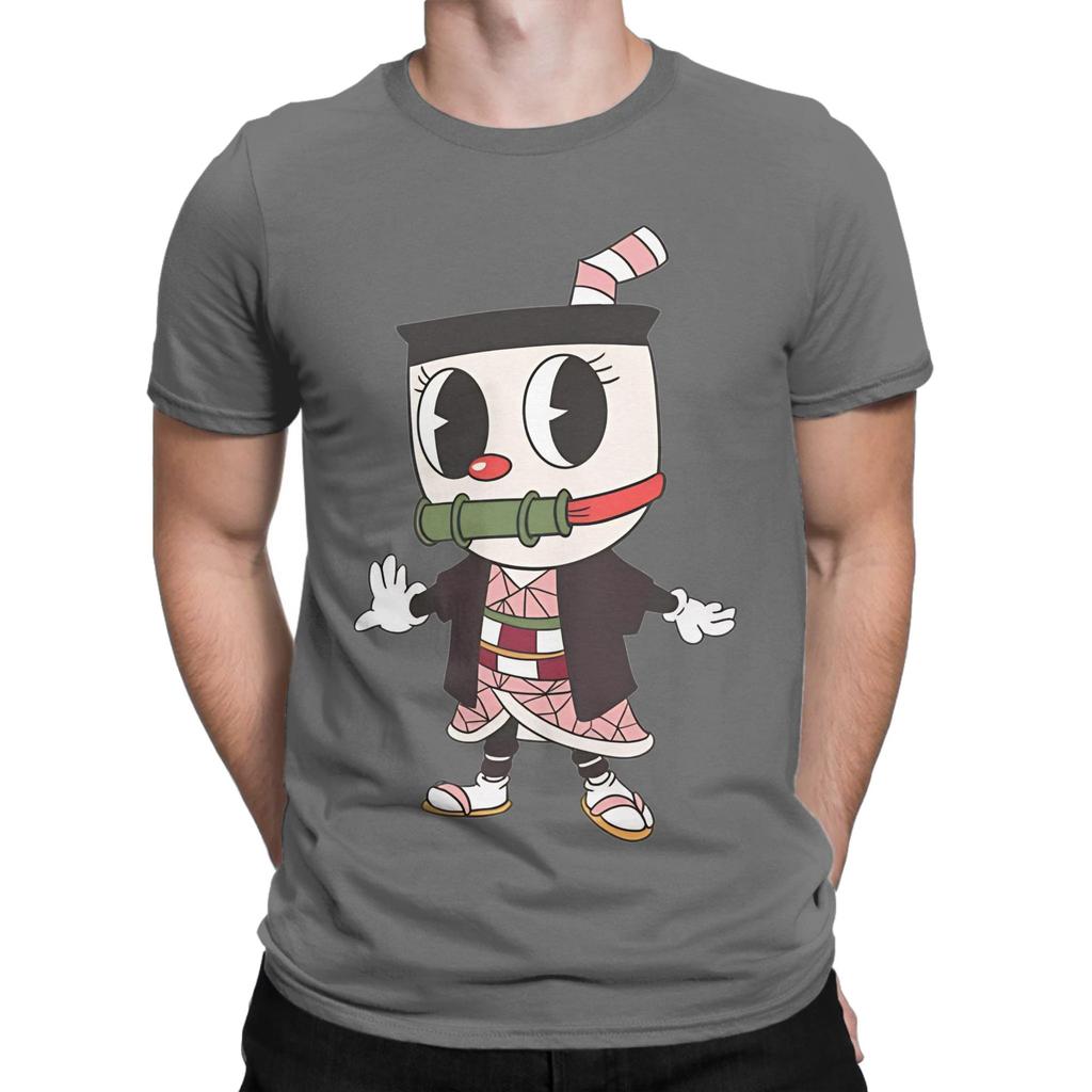 Cuphead Funny 100 Cotton TShirt Cuphead Tees Tops For Unisex