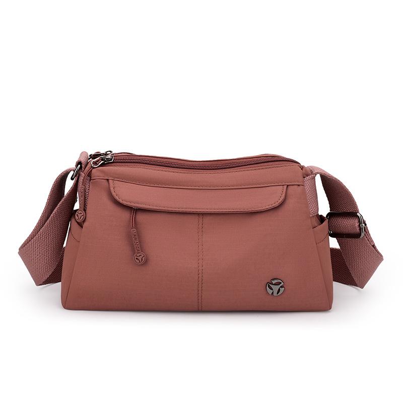 Women's Lightweight Nylon Bag Solid Color Shoulder Bag