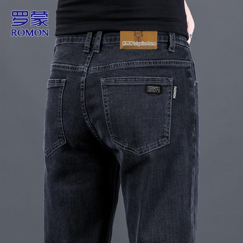 

ROMON Мужские джинсы прямого кроя стрейч в стиле business casual 33