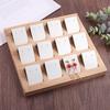 Bamboo 12-Position Movable Earring Display Tray