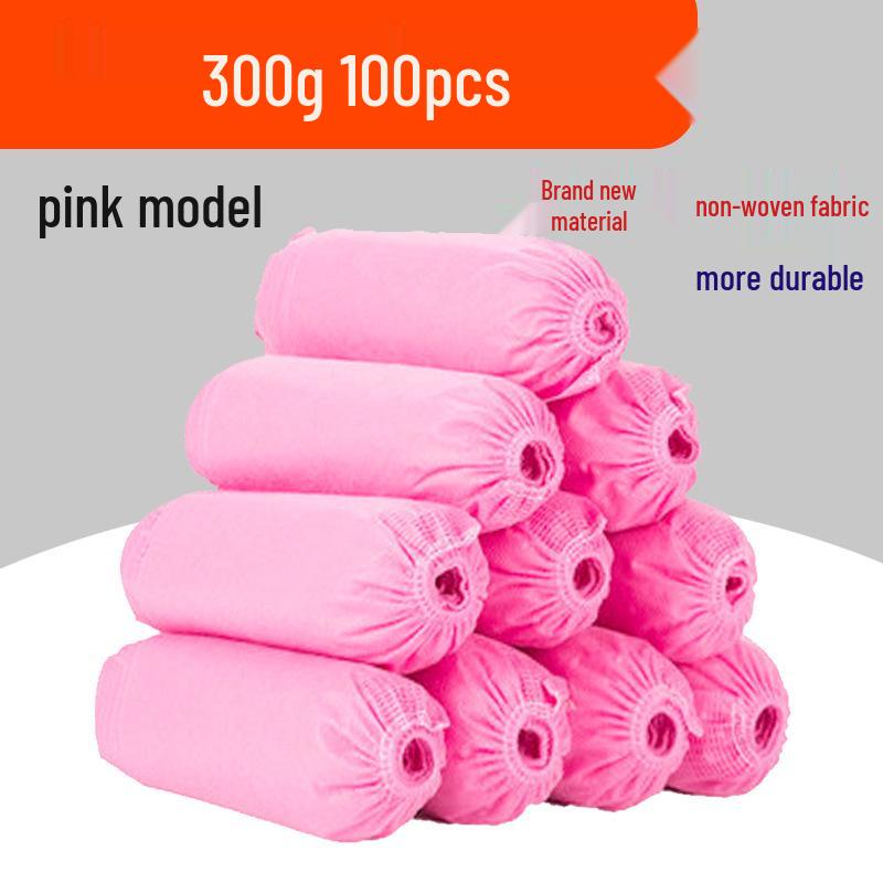 Thickened Non-Woven Disposable Shoe Covers - Extra Large, Full Elastic Fit for Adults and Children