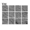 Waterproof Backsplash Decals for Bathroom 12PCS Imitation Marble Pattern Wall Stickers, Self-Adhesive EVA Easy Apply Renovation Sheets Tiles, Scratch