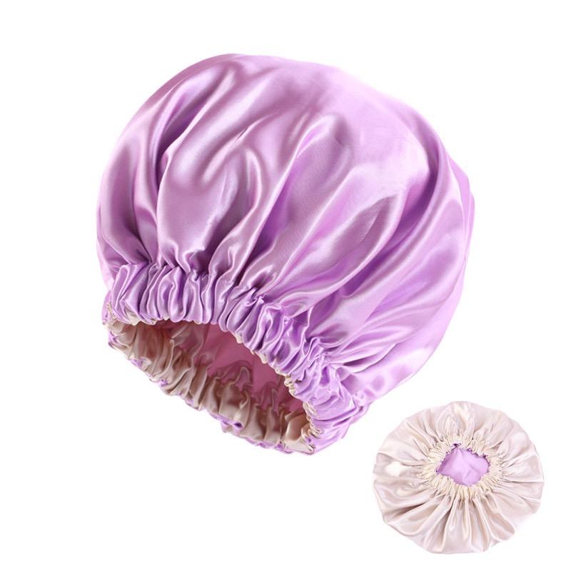 Custom Silk Sleeping Bonnets Double Layer Reversible Hair Bonnet for Men