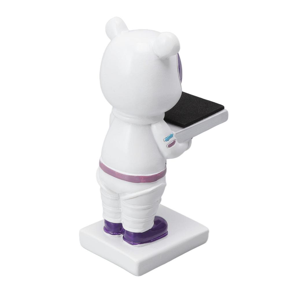 Resin Watch Stand Handmade Figurine Model Decorative Watch Display Stand for Home White Bear
