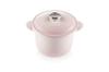 Le Creuset Cocotte Every 18" Cast Iron Enamel Pot, Shell Pink, Gas, Induction, and Oven Compatible [Official Japanese Product]
