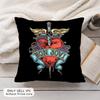 Band BBon JJovi Cushion Cover Soft Plush Fabric DoubleSided Printed Pillowcase for All Seasons Home Decor