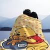 Cartoon Winnie the Pooh Who Loves Honey Print Flannel Blanket Soft Multifunctional Decortive Universal Throw Blankets Gift