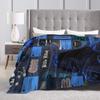 Hit Me Hard and Soft 2025 E-eilishes Blanket  Warm Soft Street Trend For Couch Bed Decorative Flannel Bedspread Bed Cover