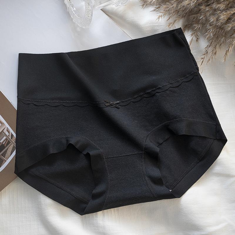 Antibacterial 7A High-Waisted Seamless Thong: Plus-Size, Butt-Lifting, Pure Cotton Women's Underwear