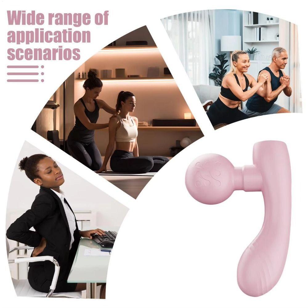 Adjustables Mini Fascia Massager Soft Massage Head Easy To Operate Deep Tissue Massage Device Portable Wear Resistant