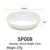 White Melamine Imitation Porcelain Round Dinner Plate