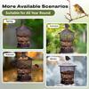 Bird Feeder for Outdoors Hanging, Wild Bird Feeders with Metal Mesh, Squirrel Proof Birdfeeder,4.3lb Retractable Seed Feeder,6 Perches for Bluebird,