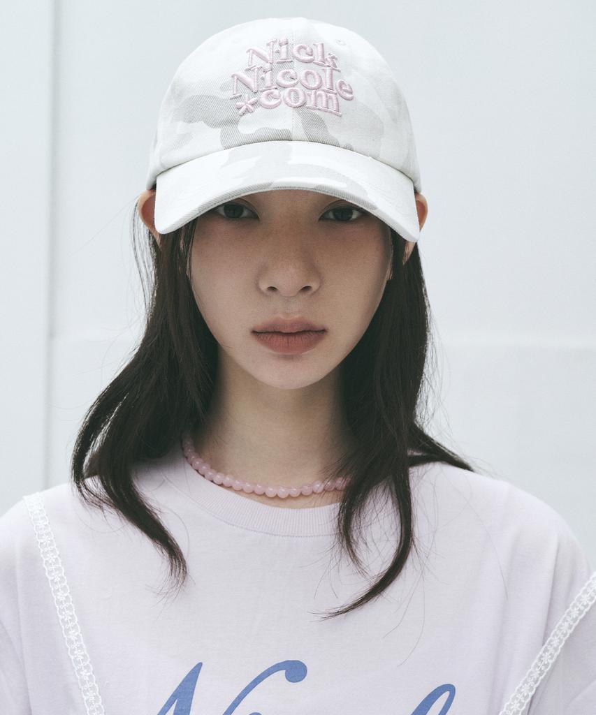 Nigaennikol Nn Dotcom Signature Ball Cap_Camo Ivory Pink