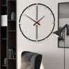 Large Wall Clock Living Room Iron Art Round Clocks Mechanism Silent Watches Kitchen Luxury Watch Room Design Wall Decoration