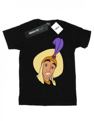 Womens/Ladies Aladdin Prince Ali Face Cotton Boyfriend T-Shirt