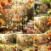 Acryl Hängende Ornamente Herbst Tier Windspiel Sonnensammler Buntglas Fuchs Hase Sonnensammler Einzigartige Gartenkunst Geschenke mit Prismen Tropfen Außen