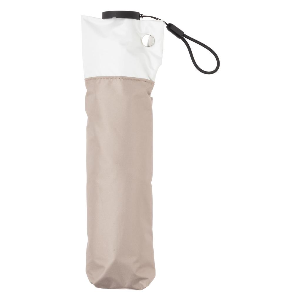 Lightweight Mini Umbrella with 50cm x Mocha Umbe+ Light-Blocking Patchwork, 5R, 503A-50M
