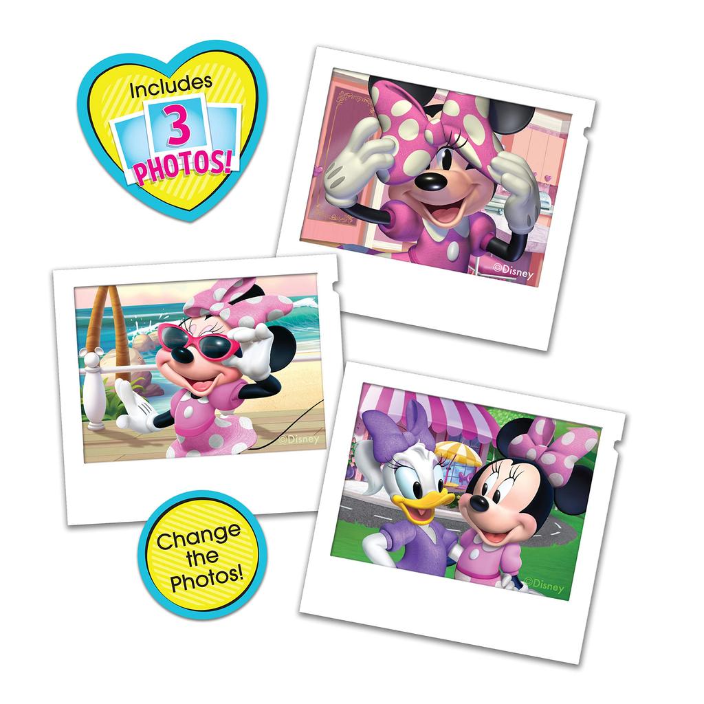 Disney Minnie Mouse Picture Perfect Camera with Lights and Realistic Sounds, Just Play Gift Toy