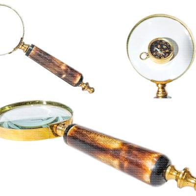 5X Lupe mit Keramikgriff | Geschenke für Jungen Mädchen Papa Mama Senioren, Jubiläum Geburtstag, Halloween-Dekoration