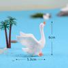 1Pc Resin Couple Swan Model DIY Miniature Landscape Garden Bonsai Ornaments Yousheng