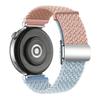 For Huawei Watch GT 4 41mm Universal 18mm Watch Strap Woven Wrist Band with Silver Magnetic Buckle
