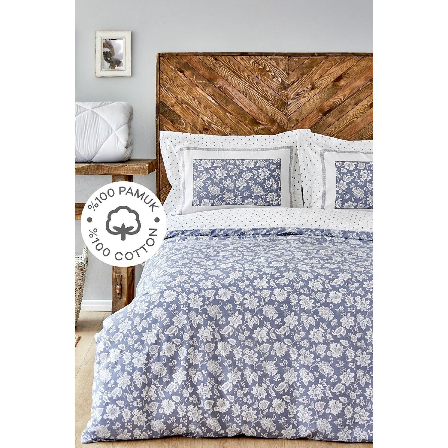 

Celerina Blue 100% Cotton Single Duvet Cover Set синій