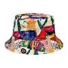 Street Graffiti Fisherman Hat, Reversible Sun Hat, Foldable Stylish Bucket Hat, Retro Punk Hip-Hop , All-Season Bucket Hat