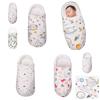 Babyschlafsack aus reiner Baumwolle mit Kopf- und Nackenschutz für Neugeborene, Dinosaurier-Print