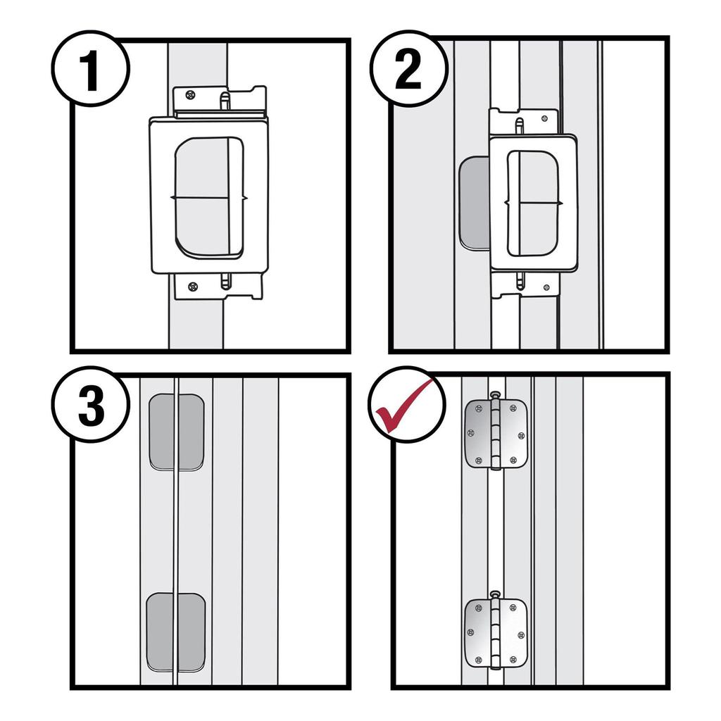 Door Hinge Jig, Aluminum Alloy Door Hinge Template Kit for Router, Adjustable Mortise Jig Fits Door Hinges From 2.5 To