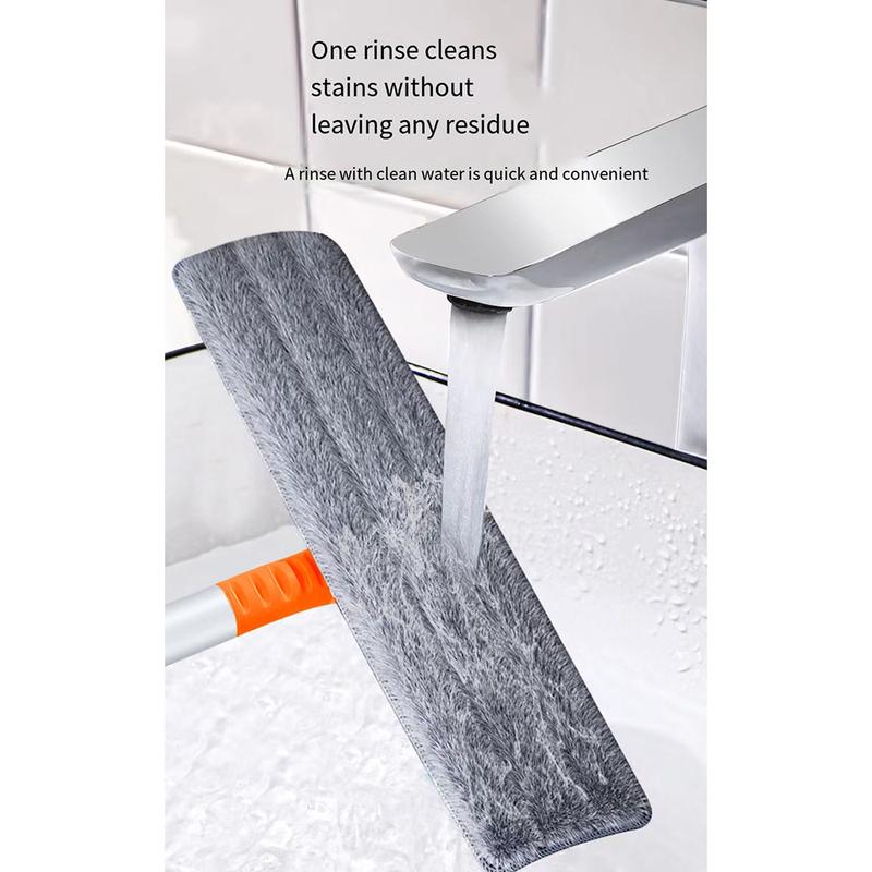 Window Glass Squeegee with Long Handle 2-in-1 Window and Floor Cleaner Multi-Use for Car Windshield Home Shower Cleaning Tool