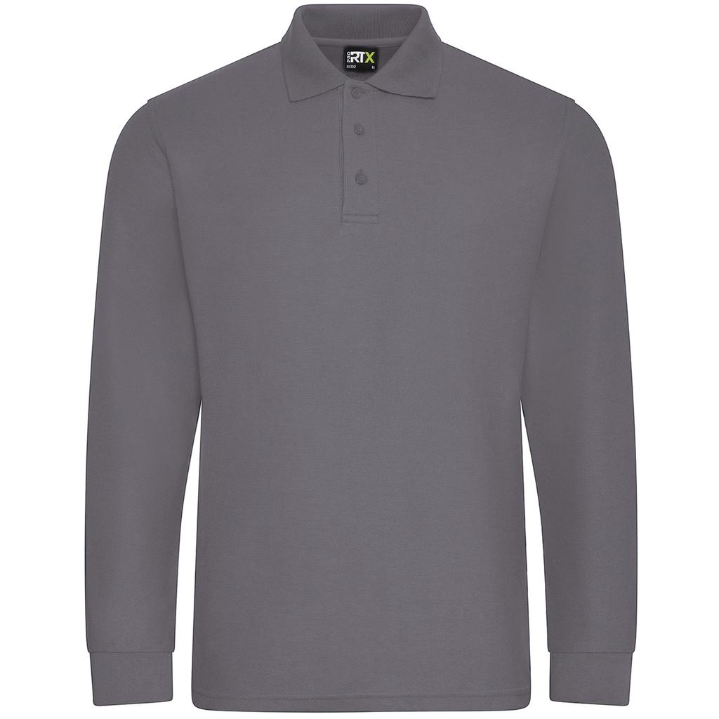 PRORTX Mens Long-Sleeved Polo Shirt