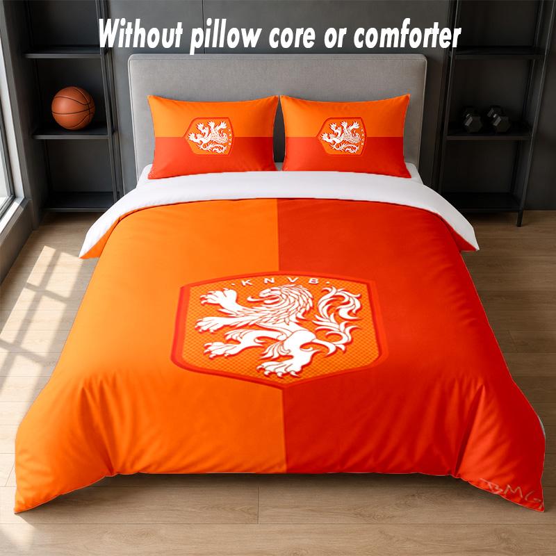Aston Villa Football Design Bed Bedding Set 1 Duvet Cover + 2 Pillowcases Soft Breathable Household Bed Linens