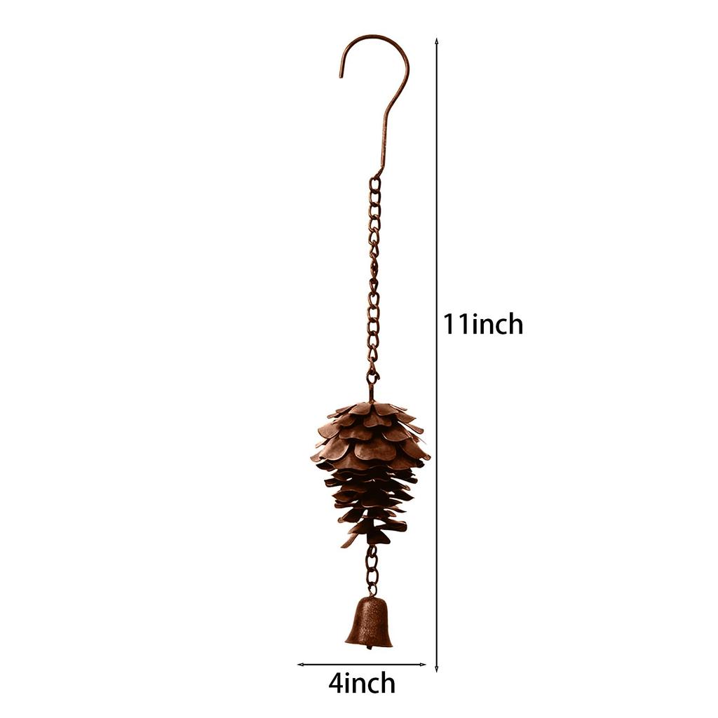 Pinecone Shaped Rain Chain Metal Rain Chain Gutter Rain Chain Downpipe Outdoor Rain Catcher Decorate Pine Cones Rain Chain