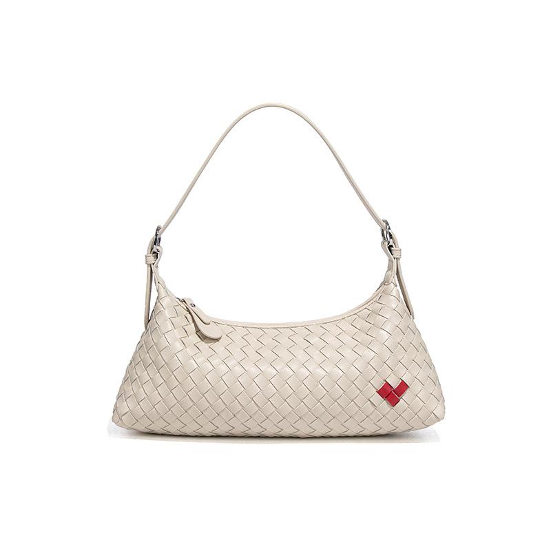 

Премиальная сумка-багет, повседневная портативная сумка-пельмень, ручной вязки, женская сумка, персонализированная сумка через плечо, подмышку, с косым ремнем