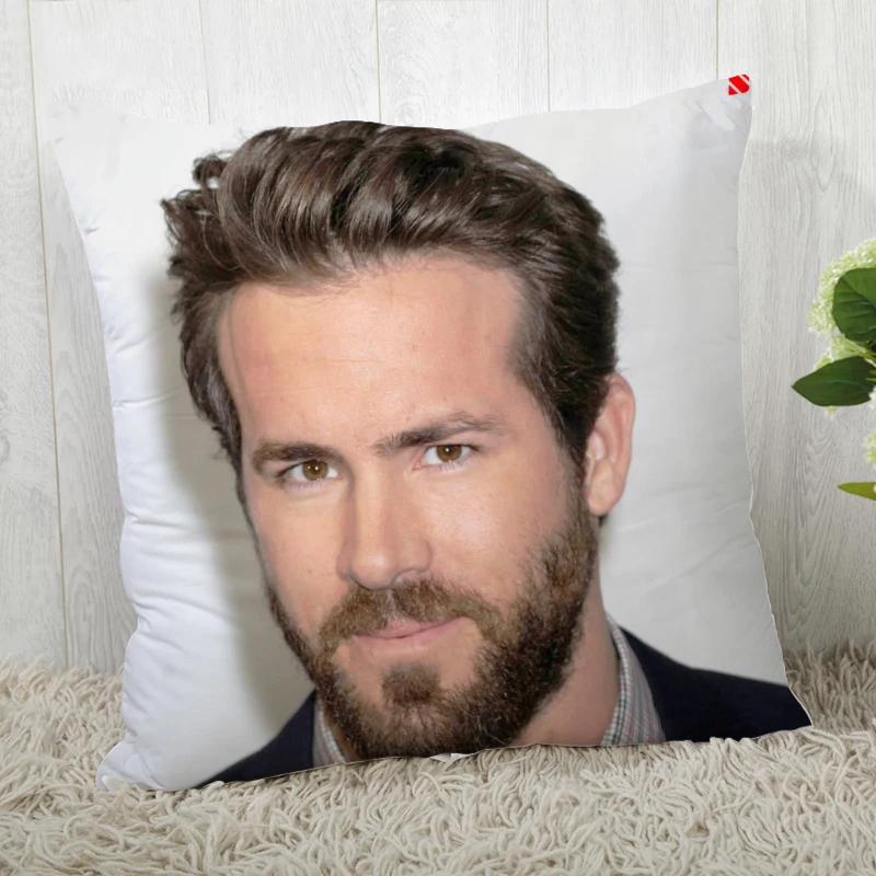 High Quality Custom Decorative Pillowcase Ryan Reynolds Square Zippered Pillow Cover 35x35cm 45x45cm
